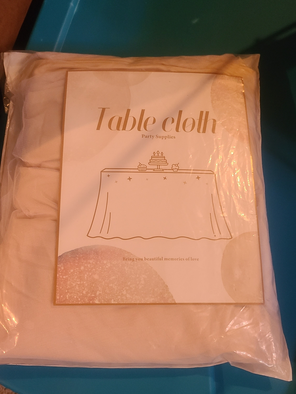 Ivoey/Cream Cloth Party Supplies Tablecloth